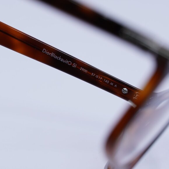 🕶️ New Dior DIORBLACKSUITO SI 2900 Eyeglasses - Havana Frame 57mm - Picture 6 of 10